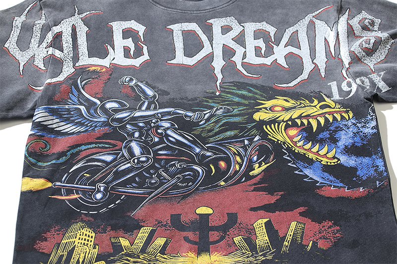 VALE USA Kile Dreams Washed Graphic T-Shirt