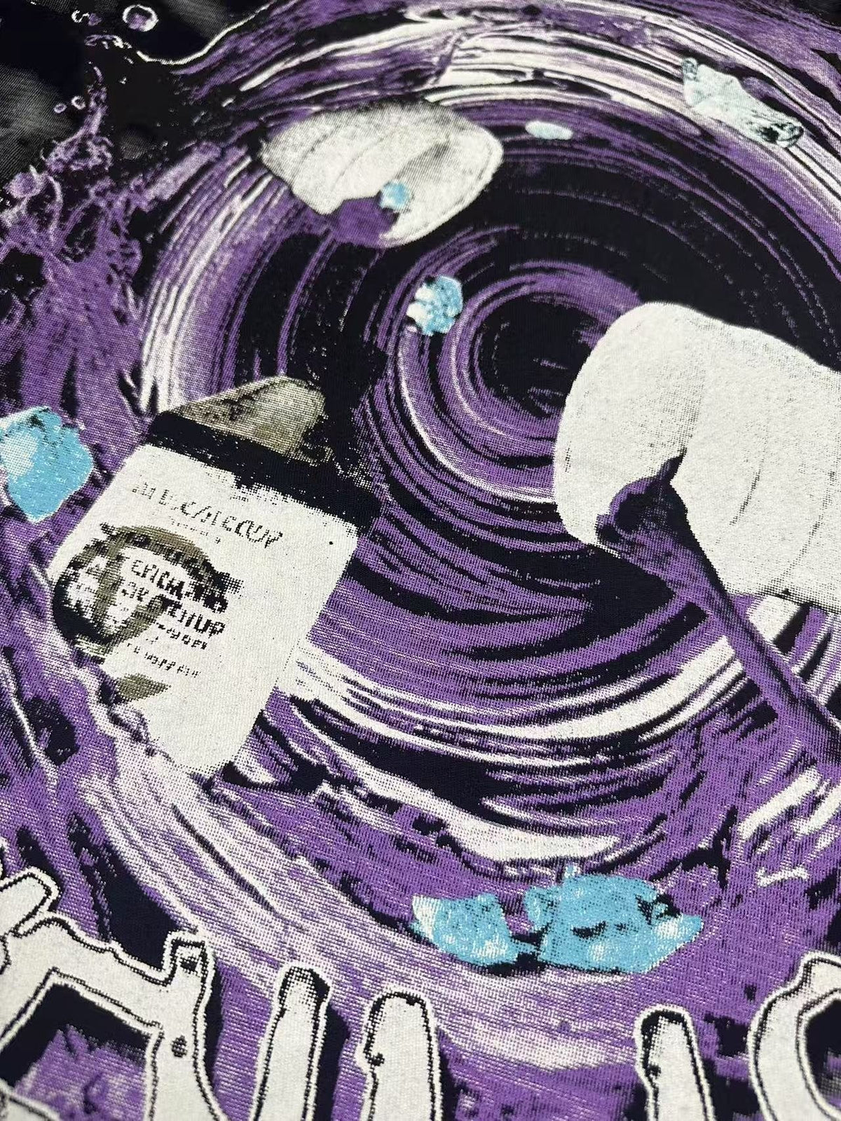 THAT'S A AWFUL LOT OF COUGH SYRUP Black Front & Back Graphic T-Shirt