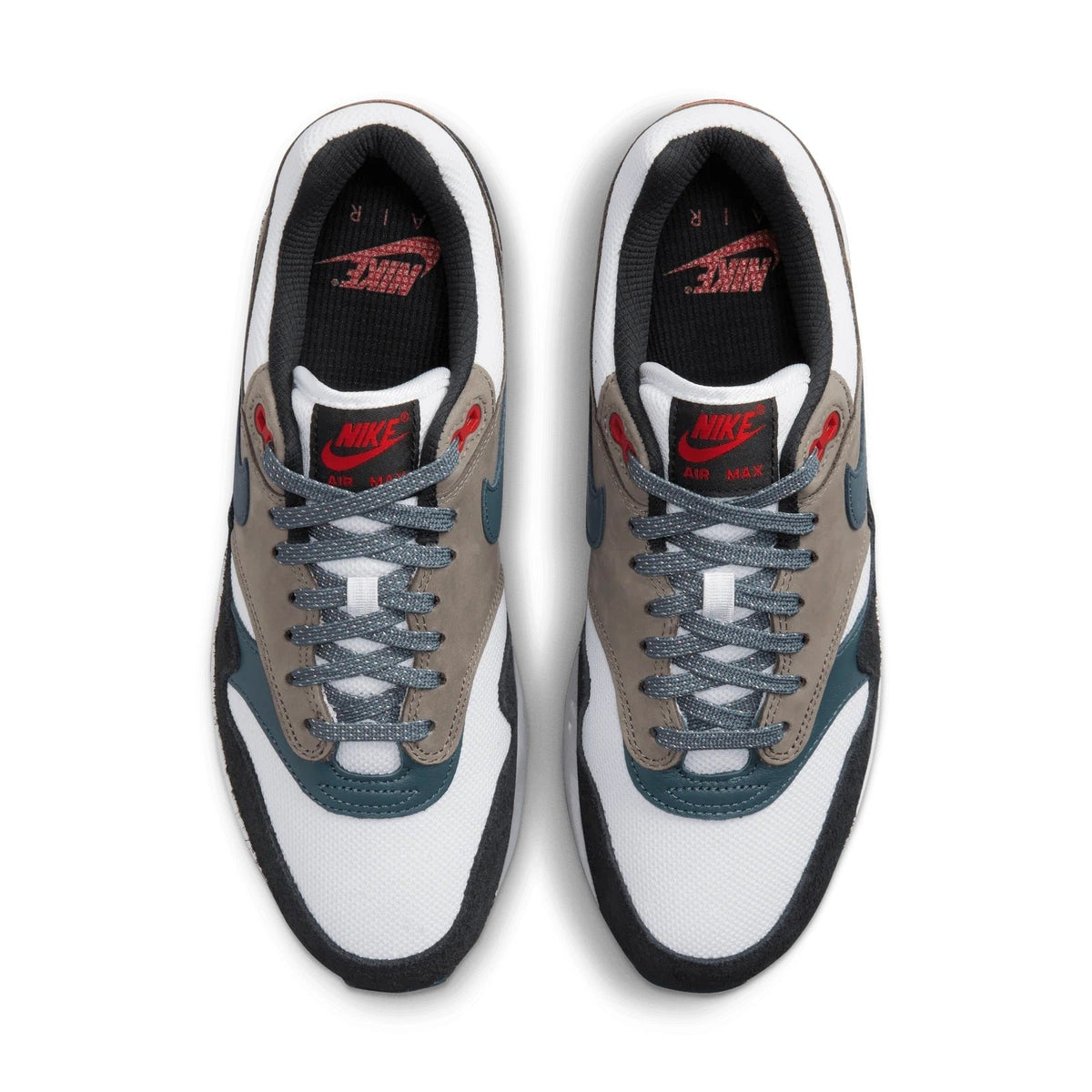 Men's Nike Air Max 1 PRM "Escape" White/Slate Blue-Black (FJ0698 100)